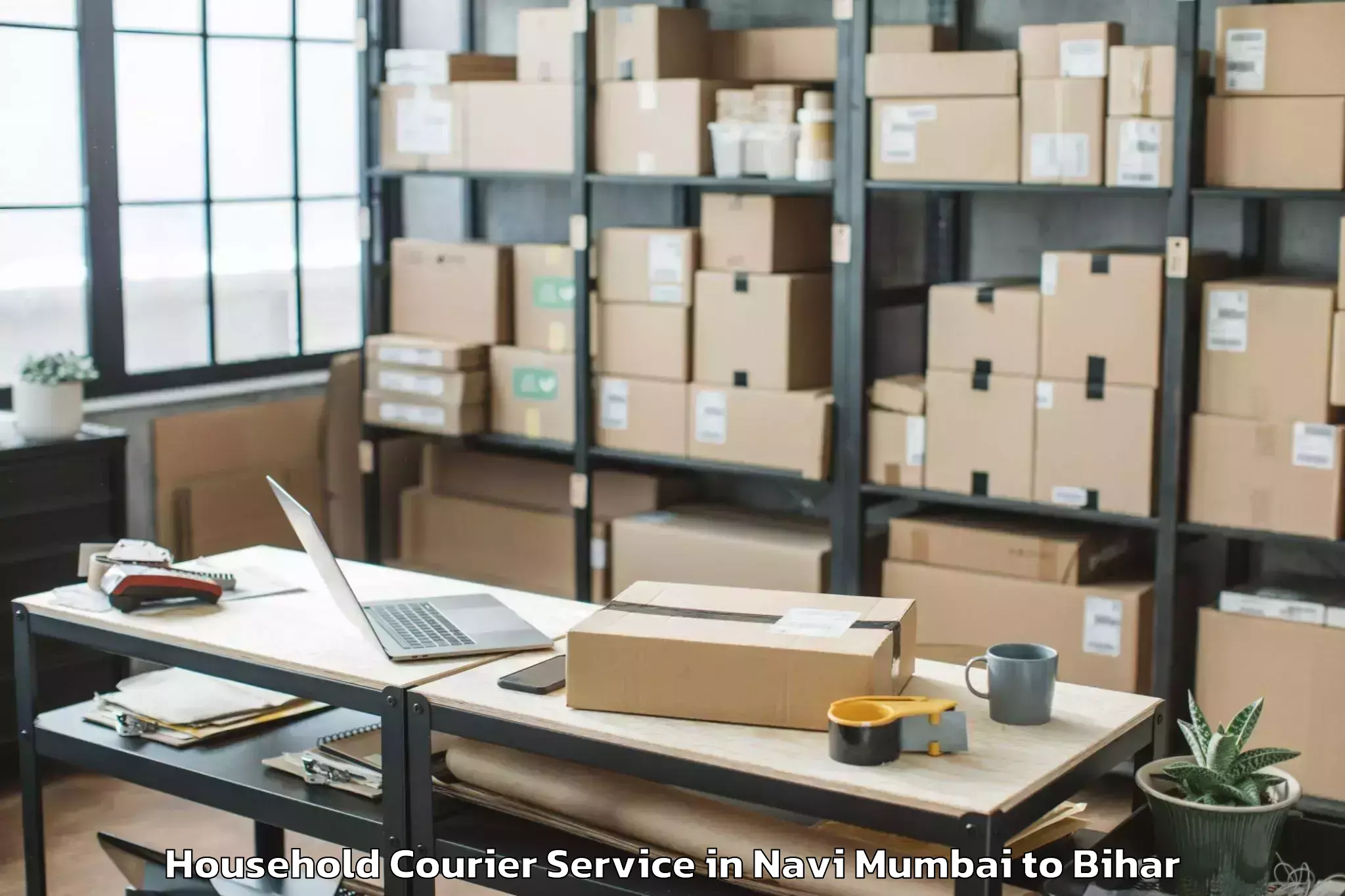 Reliable Navi Mumbai to Bharwara Household Courier